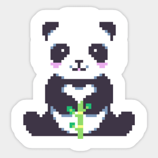 Pixel Panda Sticker